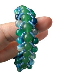 Woven beaded bracelet NWT